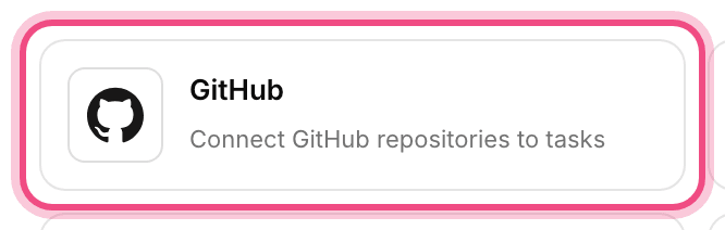 GitHub connection