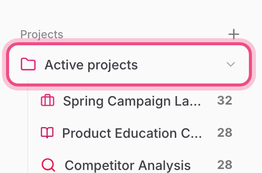 Folder and project structure
