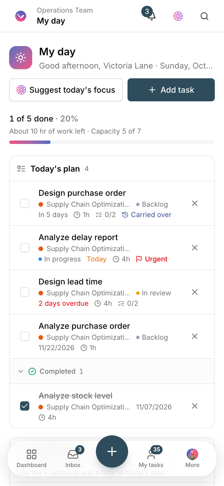 Mobile experience