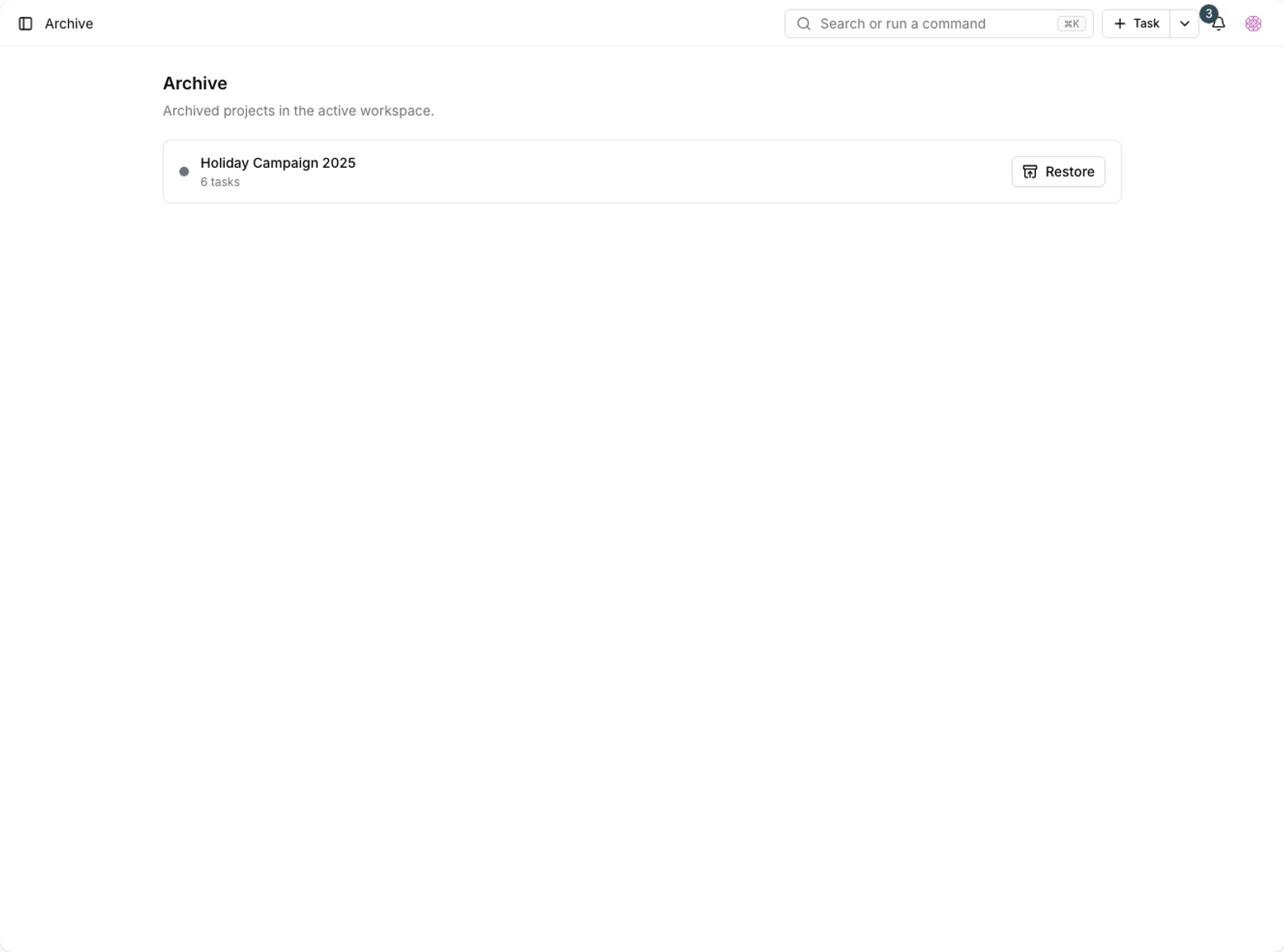 Archive page