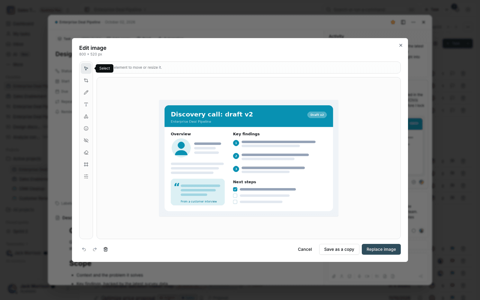 The image editor