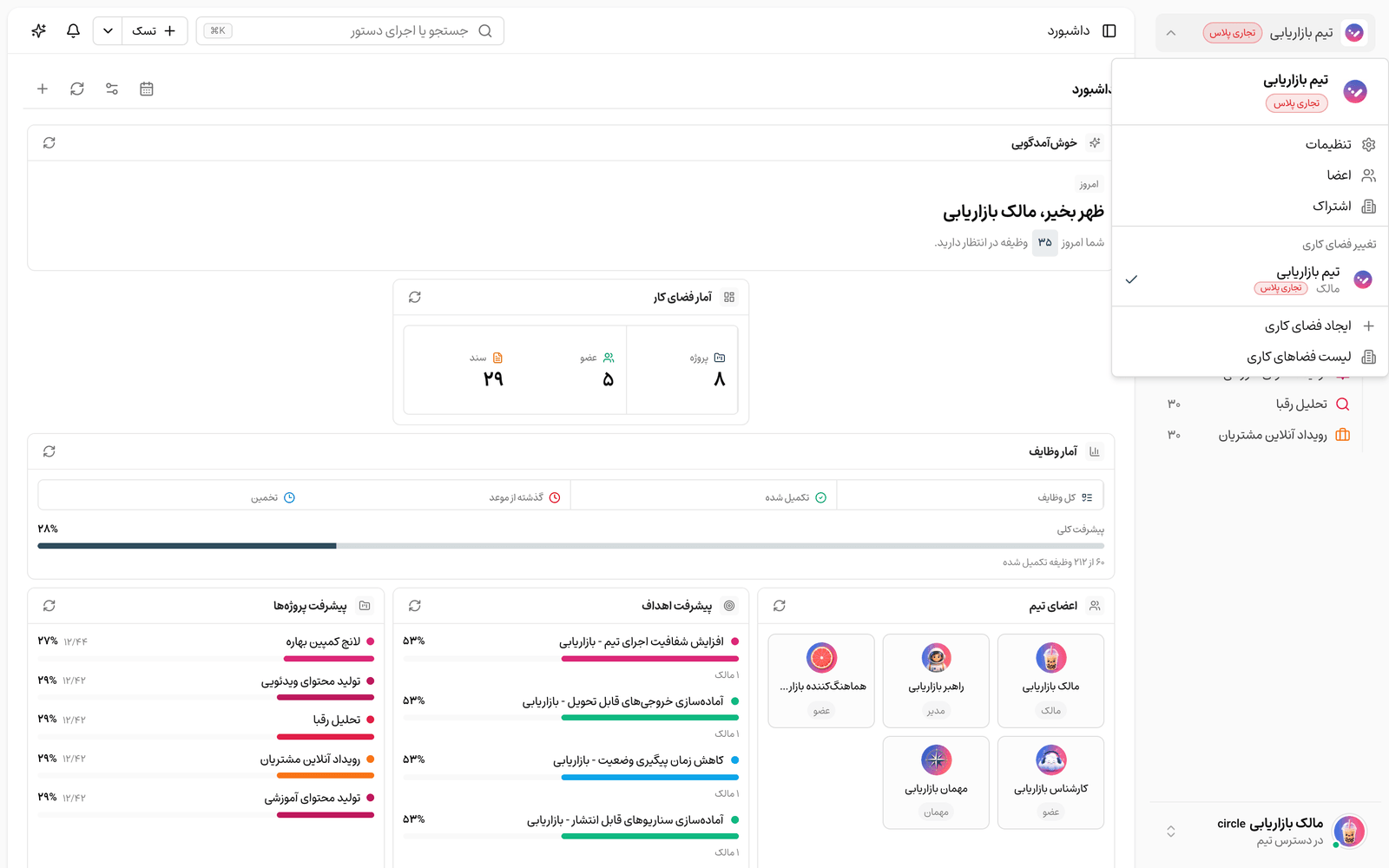 ساخت فضای کاری